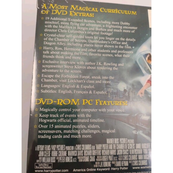 Harry Potter and the Chamber of Secrets Full-Screen Edition DVD NWT Sealed - Picture 9 of 16